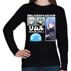 PRINTFASHION Slime Rimuru - Női pulóver - Fekete