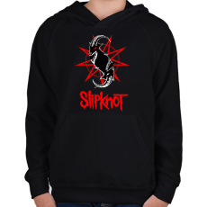 PRINTFASHION slipknot2 - Gyerek kapucnis pulóver - Fekete