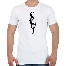 PRINTFASHION SLUT - Férfi póló - Fehér