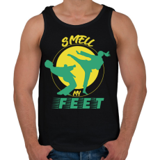 PRINTFASHION Smell my feet - Férfi atléta - Fekete