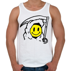 PRINTFASHION smile face - Férfi atléta - Fehér
