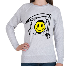 PRINTFASHION smile face - Női pulóver - Sport szürke női pulóver, kardigán