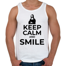 PRINTFASHION SMILE - Férfi atléta - Fehér atléta, trikó