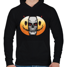 PRINTFASHION Smile - Férfi kapucnis pulóver - Fekete