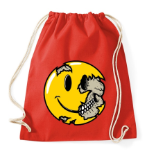 PRINTFASHION Smile koponya - Sportzsák, Tornazsák - Piros tornazsák
