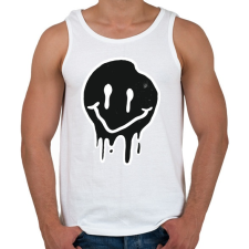 PRINTFASHION Smiley - Férfi atléta - Fehér atléta, trikó