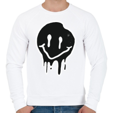 PRINTFASHION Smiley - Férfi pulóver - Fehér
