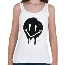 PRINTFASHION Smiley - Női atléta - Fehér női trikó