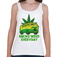 PRINTFASHION smoke weed everyday - Női atléta - Fehér női trikó