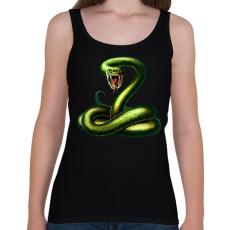 PRINTFASHION snake - Női atléta - Fekete