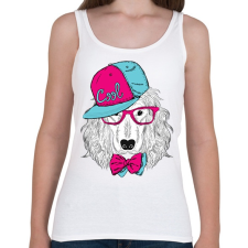 PRINTFASHION Snapback Dog - Női atléta - Fehér női trikó