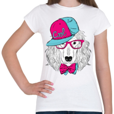 PRINTFASHION Snapback Dog - Női póló - Fehér