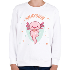 PRINTFASHION Snaxolotl - Gyerek pulóver - Fehér