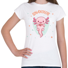 PRINTFASHION Snaxolotl - Női póló - Fehér női póló