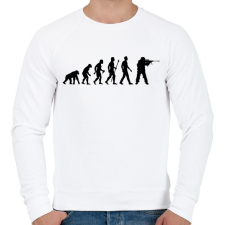 PRINTFASHION Sniper Evolution - Férfi pulóver - Fehér férfi pulóver, kardigán