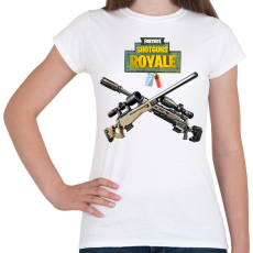 PRINTFASHION Snipers Fortnite - Női póló - Fehér