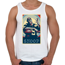 PRINTFASHION Snoop dog - Férfi atléta - Fehér