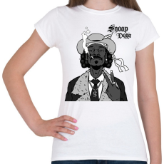 PRINTFASHION Snoop Dogg - Női póló - Fehér