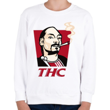 PRINTFASHION Snoop THC Dogg - Gyerek pulóver - Fehér gyerek pulóver, kardigán