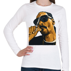 PRINTFASHION Snoopy - Női hosszú ujjú póló - Fehér