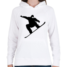 PRINTFASHION Snowboard /03 - Női kapucnis pulóver - Fehér