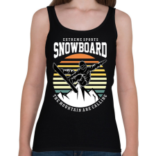 PRINTFASHION Snowboard extreme sport - Női atléta - Fekete női trikó