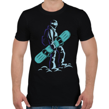 PRINTFASHION Snowboard - Férfi póló - Fekete férfi póló