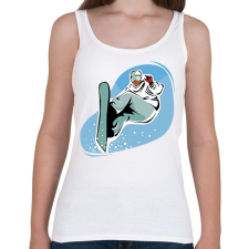 PRINTFASHION Snowboard - Női atléta - Fehér női trikó