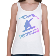 PRINTFASHION snowboard  - Női atléta - Fehér női trikó