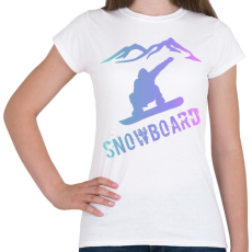 PRINTFASHION snowboard  - Női póló - Fehér