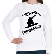PRINTFASHION snowboard  - Női pulóver - Fehér