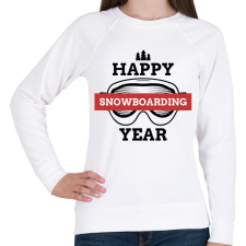 PRINTFASHION SNOWBOARD - Női pulóver - Fehér női pulóver, kardigán