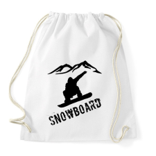 PRINTFASHION snowboard  - Sportzsák, Tornazsák - Fehér tornazsák