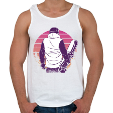 PRINTFASHION Snowboardos - Férfi atléta - Fehér atléta, trikó