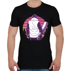 PRINTFASHION Snowboardos - Férfi póló - Fekete