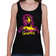 PRINTFASHION SNOWFALL - Női atléta - Fekete
