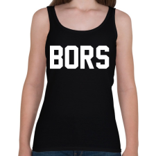 PRINTFASHION Só Bors páros 1 - Női atléta - Fekete női trikó