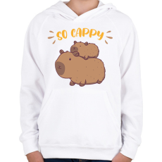 PRINTFASHION So cappy - Gyerek kapucnis pulóver - Fehér