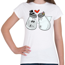 PRINTFASHION Só és bors - Női póló - Fehér női póló