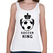 PRINTFASHION SOCCER KING - Női atléta - Fehér női trikó