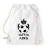 PRINTFASHION SOCCER KING - Sportzsák, Tornazsák - Fehér
