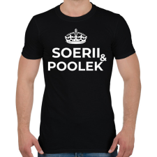 PRINTFASHION SOERII AND POOLEK - Férfi póló - Fekete férfi póló