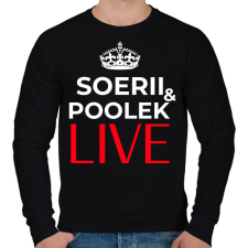 PRINTFASHION SOERII AND POOLEK LIVE - Férfi pulóver - Fekete férfi pulóver, kardigán