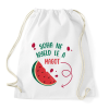 PRINTFASHION Soha ne nyeld le a dinnye magot - Kismama - Sportzsák, Tornazsák - Fehér