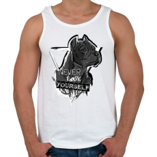 PRINTFASHION soha ne veszítsd el önmagad - Férfi atléta - Fehér