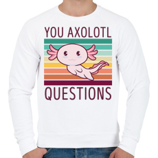 PRINTFASHION Sok kérdést teszel fel - Férfi pulóver - Fehér