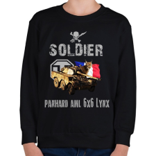 PRINTFASHION SOLDIER-LYNX - Gyerek pulóver - Fekete gyerek pulóver, kardigán