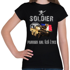 PRINTFASHION SOLDIER-LYNX - Női póló - Fekete