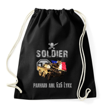 PRINTFASHION SOLDIER-LYNX - Sportzsák, Tornazsák - Fekete tornazsák