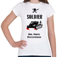 PRINTFASHION SOLDIER-rhm - Női póló - Fehér női póló